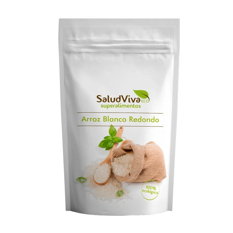 Arroz Blanco Redondo Eco · Salud Viva · 500 gramos