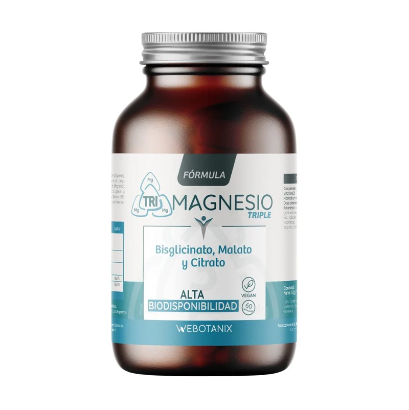 Fórmula Triple Magnesio · WeBotanix · 60 cápsulas
