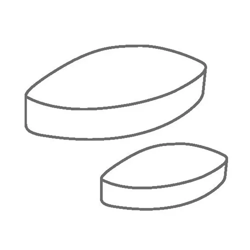 IKA® FLON 20 Ellipse Magnetic Stirring Bar, Set of 5, 4494600