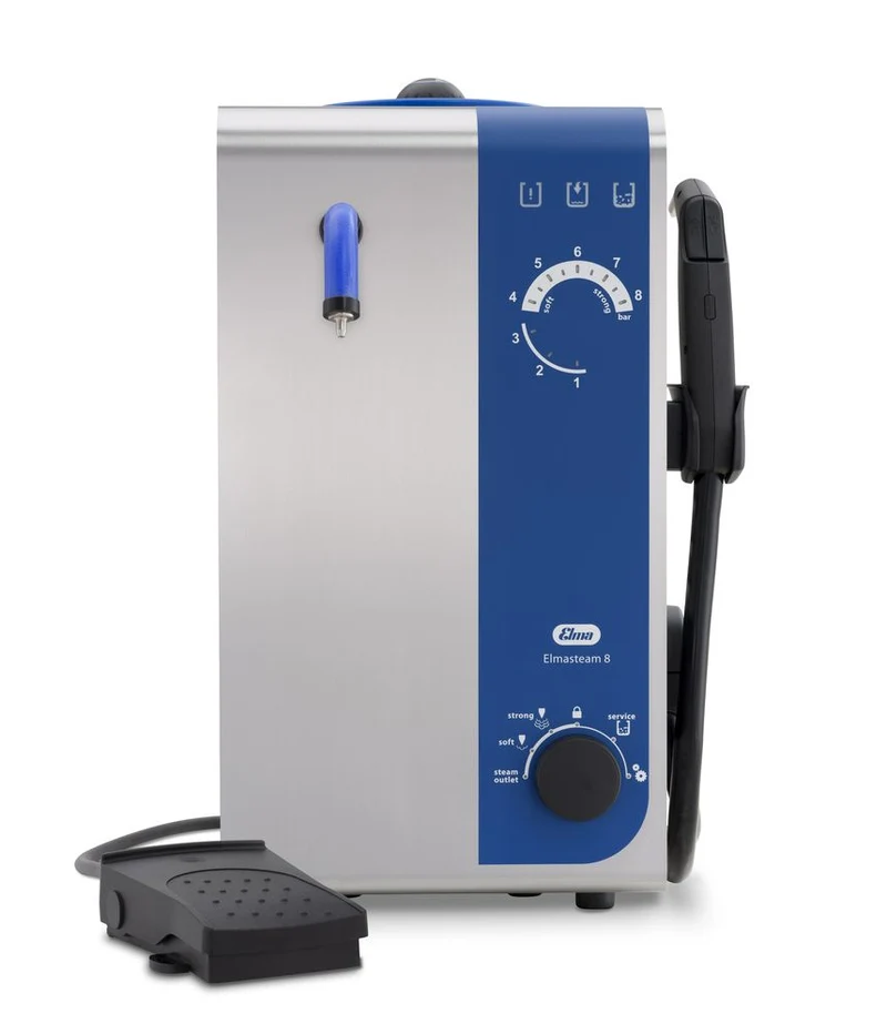 Elmasonic®steam 8 Basic HS Ultrasonic Steam Cleaner w/Integrated Pump, 230V 60Hz, 107 5955