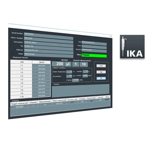 IKA® IPCS Pipette Calibratin Software, 20022141