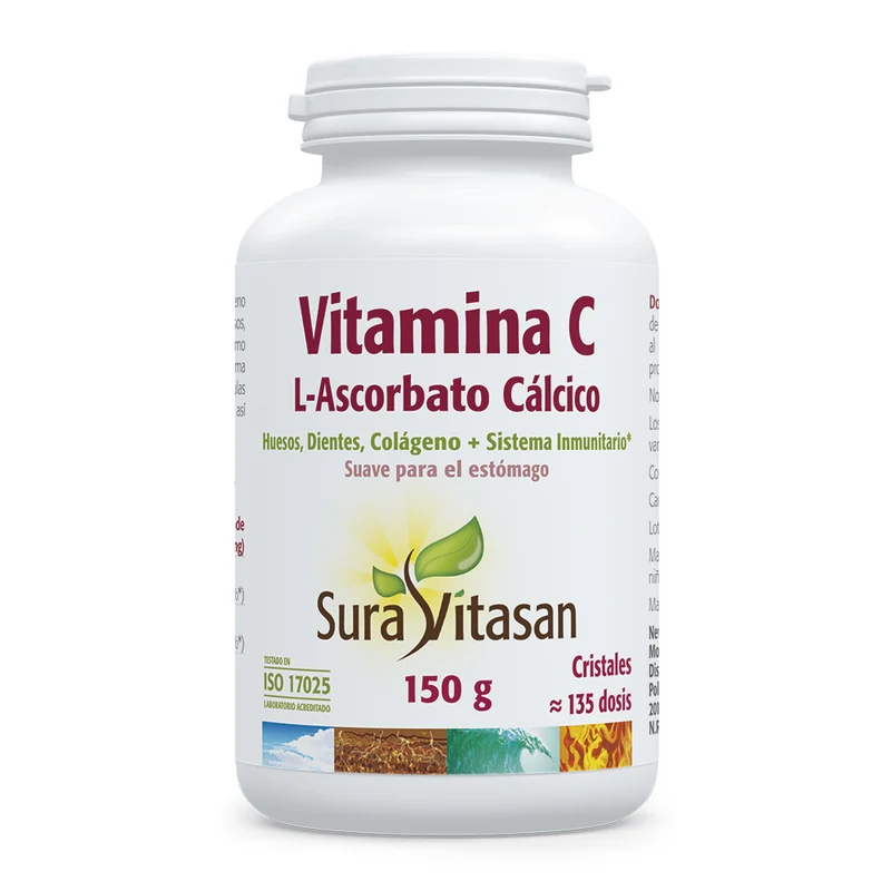 Vitamina C (L-Ascorbato Cálcico) · Sura Vitasan · 150 gramos