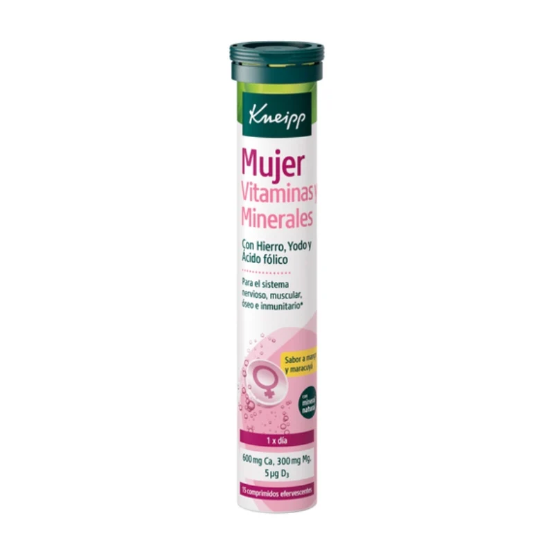 Mujer Vitaminas y Minerales · Kneipp · 15 comprimidos efervescentes