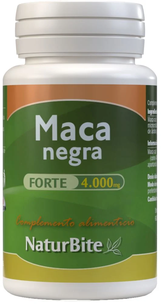 Maca Negra Forte 4.000 mg · NaturBite · 250 comprimidos