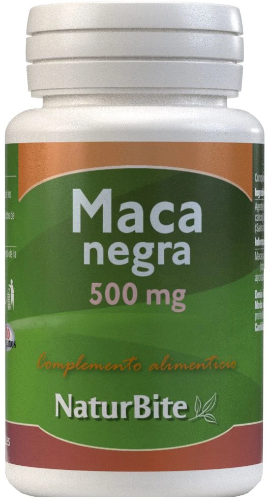 Maca Negra 500 mg · NaturBite · 250 comprimidos