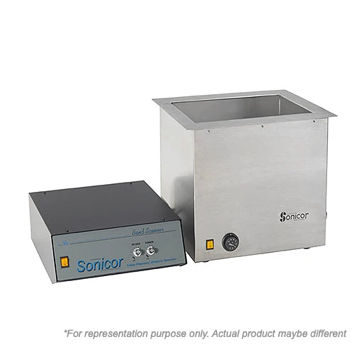 Sonicor Band Scanner Industrial Ultrasonic Cleaner, 10.0gal., T6045HC-SG6041